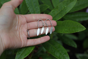 Asymmetrical Twig Reflection Earrings